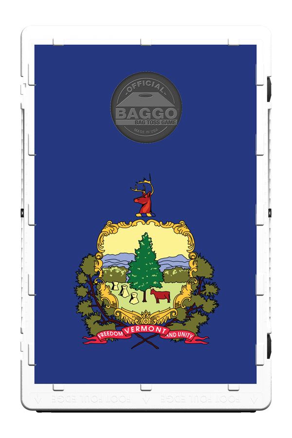 Vermont State Flag Bean Bag Toss Game by BAGGO
