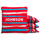 Americana Watercolor Baggo Cornhole Bean Bag Toss Bags (set of 8)