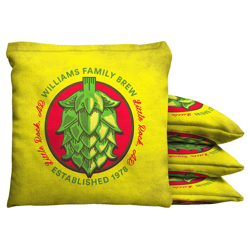 Brew Bags Beer Baggo Cornhole Bean Bag Toss Bags (set of 8)