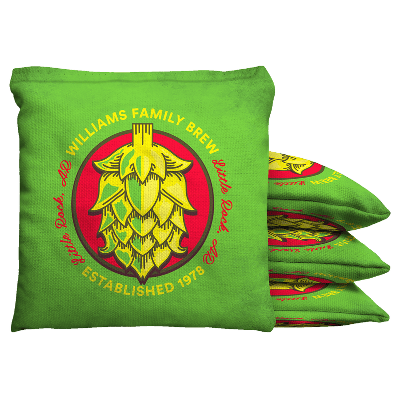 Brew Bags Beer Baggo Cornhole Bean Bag Toss Bags (set of 8)
