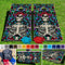 Colorful Skeleton Pro Style Cornhole Bean Bag Toss Game 24x48 with 8 Regulation 16oz Bags