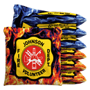 Fire Department Shield Baggo Cornhole Bean Bag Toss Bags (set of 8)