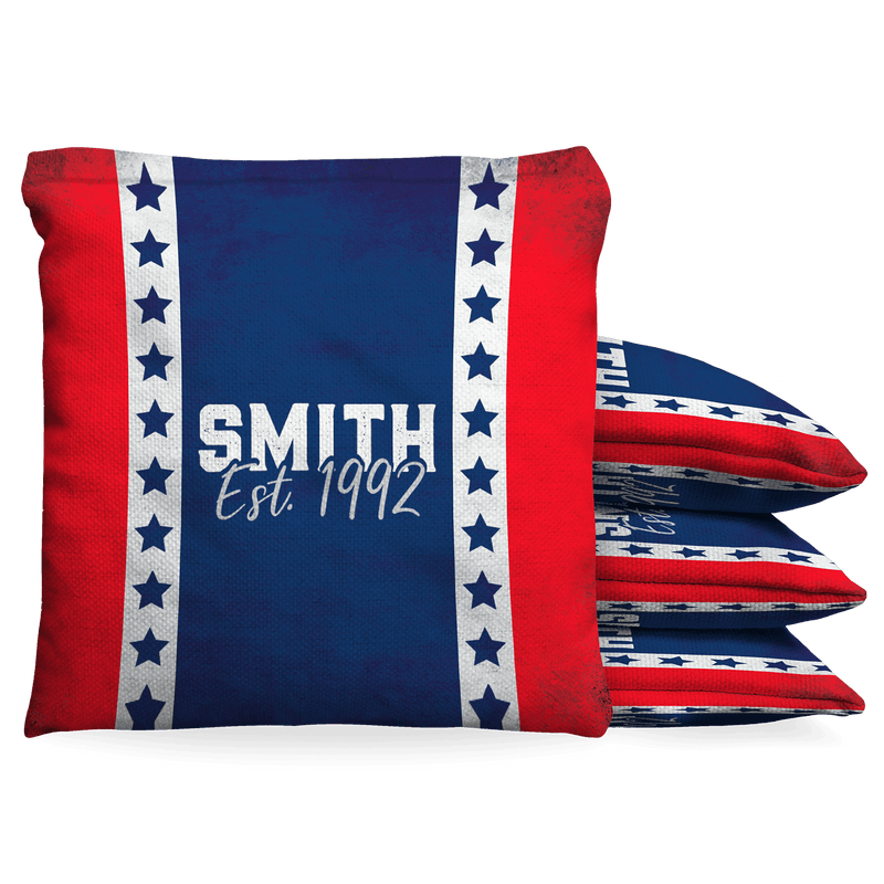 Patriot Custom Baggo Cornhole Bean Bag Toss Bags (set of 8)