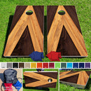 Rustic A Frame Pro Style Cornhole Bean Bag Toss Game 24x48 with 8 Regulation 16oz Bags