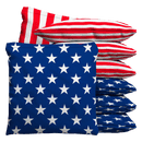 Stars and Stripes Baggo Cornhole Bean Bag Toss Bags (set of 8)