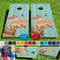 Whimsical Moose Pro Style Cornhole Bean Bag Toss Game 24x48 with 8 Regulation 16oz Bags
