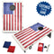 American USA Wood Texture Flag Bag Toss Game by BAGGO