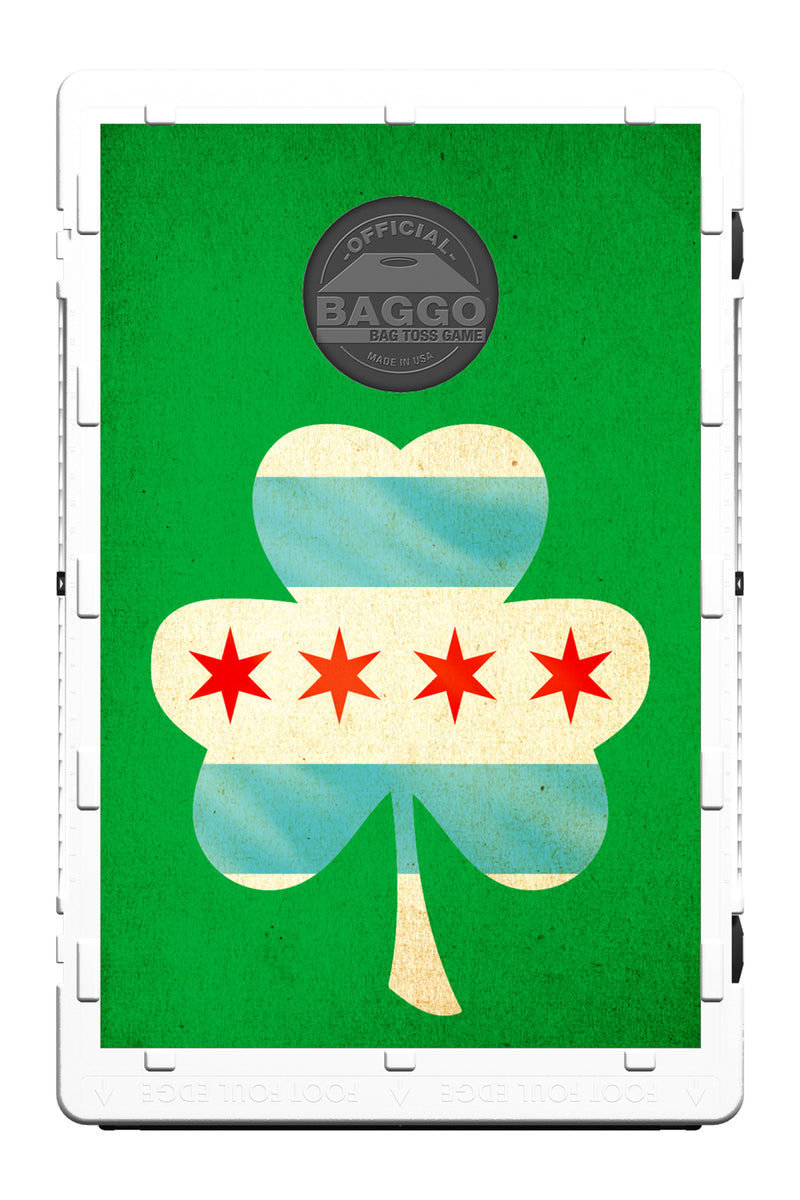 Chicago Flag In Clover Chirish Bean Bag Toss Game by BAGGO