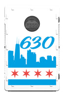 Chicago Area Code (Choose) Skyline Flag Screens (Only) by BAGGO