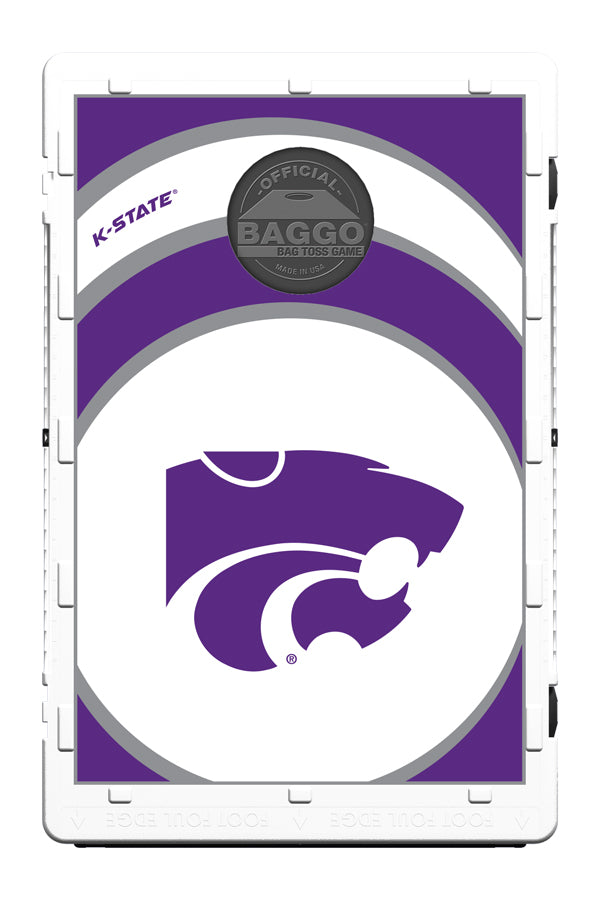 Kansas State Wildcats Vortex Baggo Bean Bag Toss Portable Cornhole Game Baggo.com