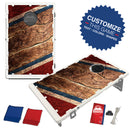 Marbled Red White and Blue Bean Bag Toss Game by BAGGO