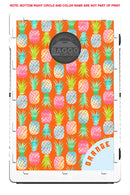 Pineapple Pattern Orange Bean Bag Toss Game by BAGGO