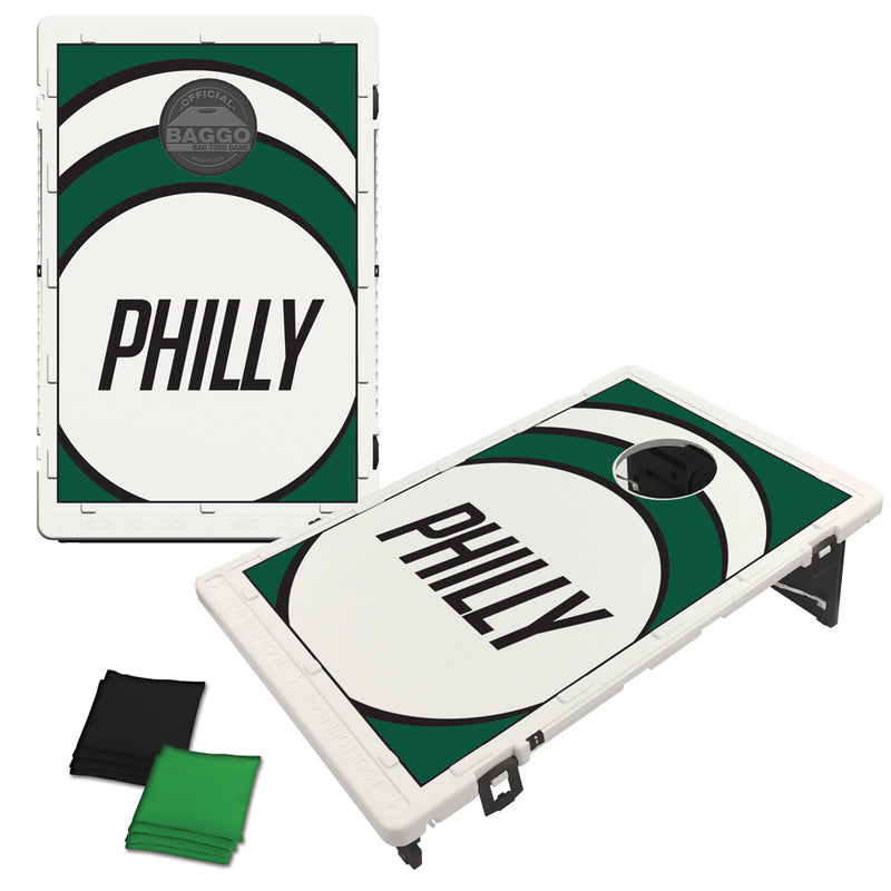 Philadelphia Green Vortex Bag Toss Game by BAGGO