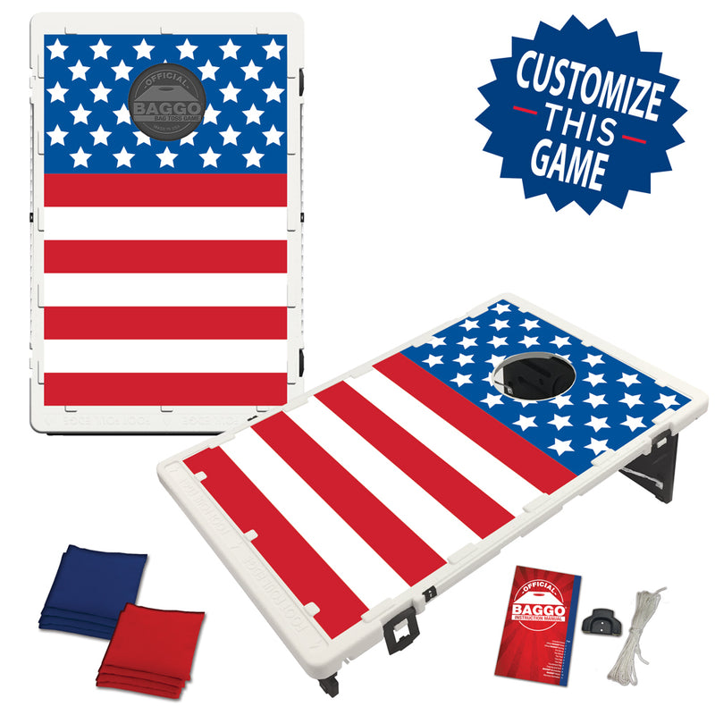 Horizontal American Flag Bag Toss Game by BAGGO